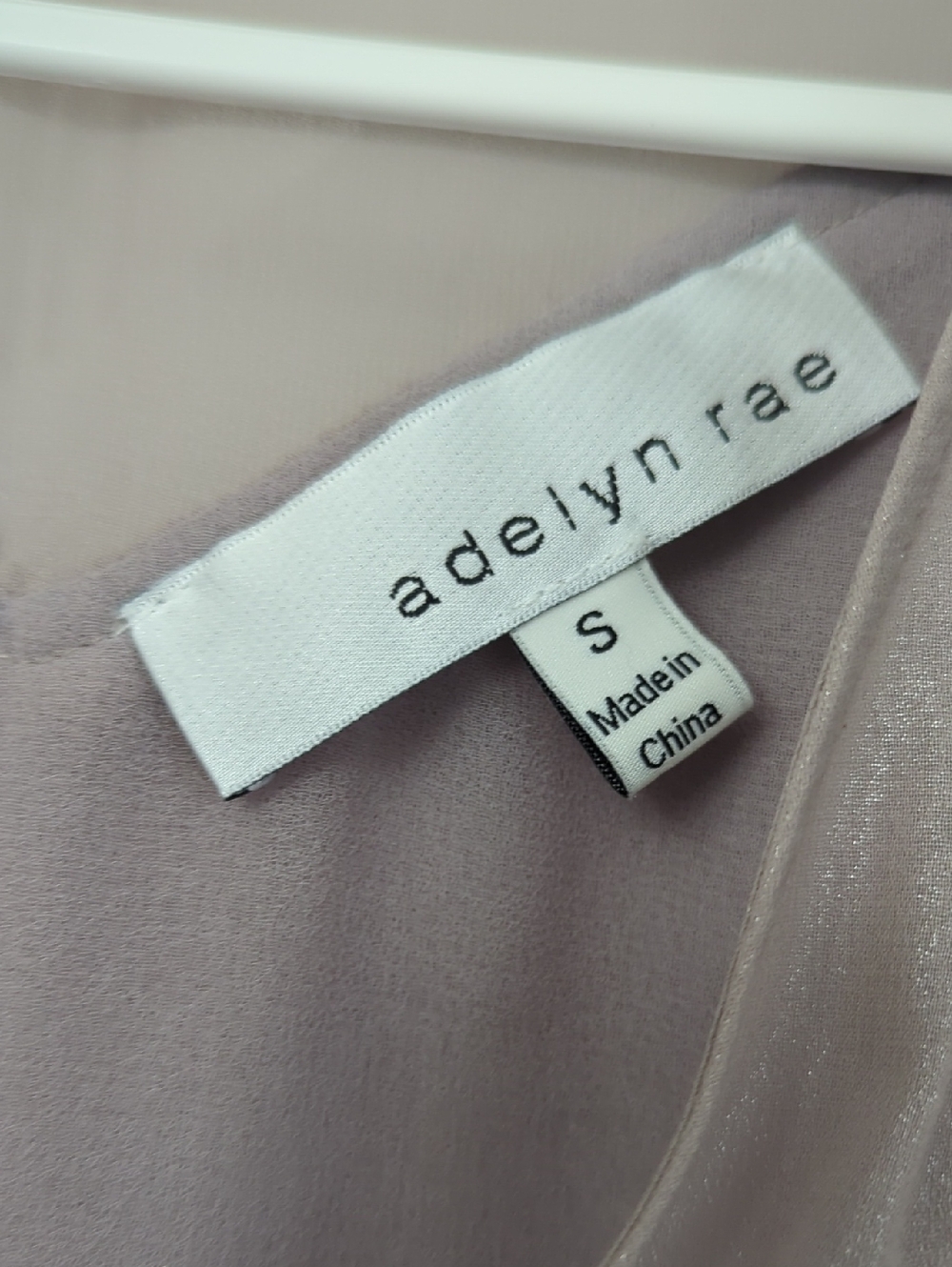 Adelyn Rae Pleated Ruffle V-Neck Blouse - Taupe - Picture 2 of 9
